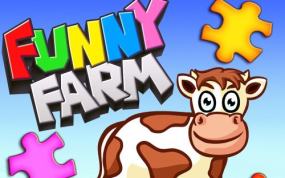儿童和幼儿的有趣农场动物拼图游戏 Funny Farm Animal Jigsaw Puzzle Game for Kids and Toddlers