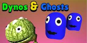 《鬼鬼和迪诺斯 Dynos & Ghosts》英文版：是一款冒险街机游戏