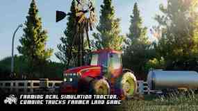 农业真实模拟拖拉机，联合卡车农民土地游戏 Farming Real Simulation Tractor, Combine Trucks Farmer Land Game