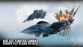 空中喷气式战斗机战斗：欧洲飞行器攻击 Air Jet Fighter Combat: Europe Fly Plane Attack