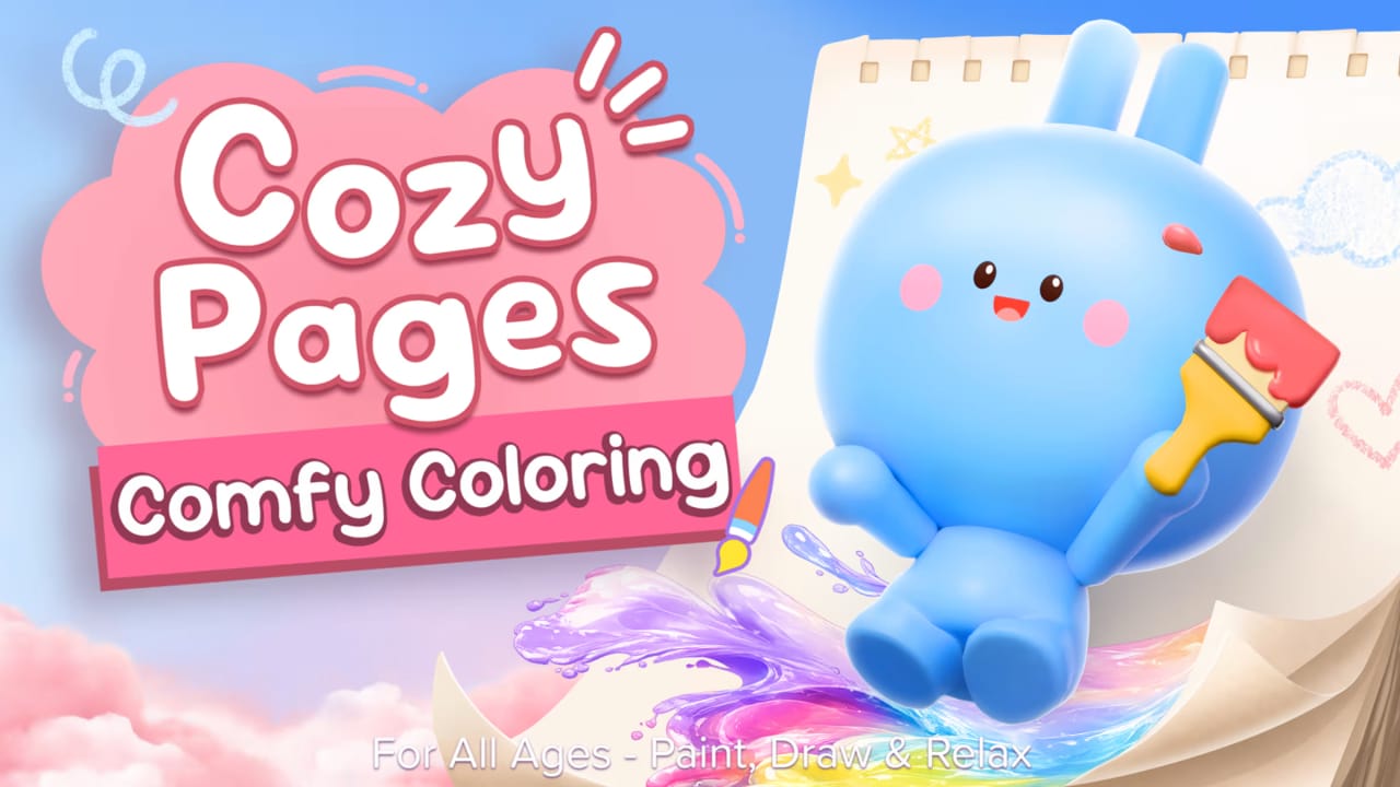 舒适页面:疗癒系手绘色本-全龄适读,享受静心时光 Cozy Pages: Comfy Coloring for All Ages – Paint, Draw & Relax